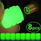 thumbnail image 2 of Tapas de válvula luminosas para coche, 8 piezas, fluorescente, brillante, para rueda de motocicleta, bicicleta, decoración, 2 of 4