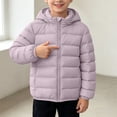 thumbnail image 6 of Mifsaly Girls and Toddlers Warm Puffer Jackets Detachable Hood Zip Up Quilted Coat Fall Winter Daily Outdoor Play Back to School Padded Jacket, 6 of 7