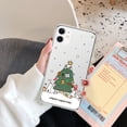 thumbnail image 1 of Zeeyh Christmas Gift Tree Printed Clear Phone Case, Cute Snowman Soft Protective Cover for iPhone 12 Pro Max, 1 of 9