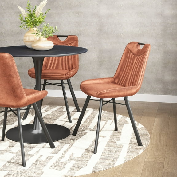 Tyler Dining Chair Brown Dining Chair, Modern Style, Soft and smooth velvet fabric, Plywood, Indoor Dining