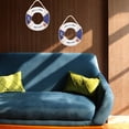 thumbnail image 5 of OUNONA Navy Wooden Life Rings Nautical Decors for Bar and Pool Decoration 2Pcs, 5 of 7