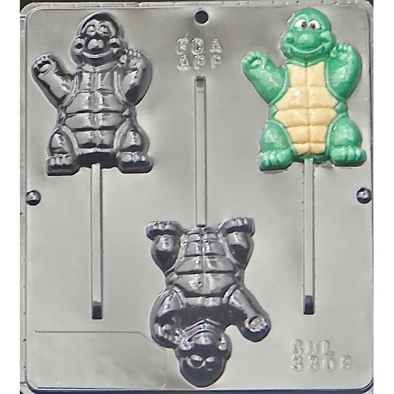 3308  Turtle Lollipop Chocolate Candy Mold