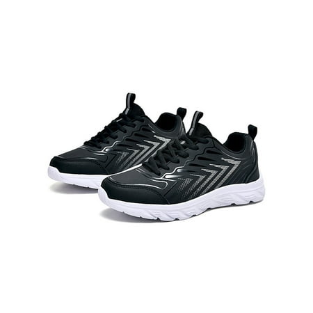 

Ritualay Womens Sport Sneakers Anti-Collision Running Shoe Color Block Casual Shoes Lightweight Comfort Trainers Travel Jogging Plush Lining Athletic Sneaker Black White 8