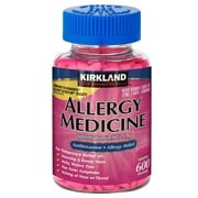 Kirkland Signature Allergy Relief Medicine 600 Tablets 25-mg Compare to Benadryl