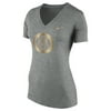 Team USA Nike Women's Gold Performance V-Neck T-Shirt - Heathered Gray