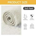 thumbnail image 7 of Tripumer Ultra Soft Rug Fluffy Shag Area Rug 3 X 5 feet Solid Shaggy Carpets Fuzzy Rug for Bedroom Modern Home Interior Decor White, 7 of 7