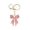 Gold, variant on Sparkly Gold Plated Color Rhinestone Bow Keychains For Women Charms For Key Purse