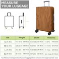 thumbnail image 4 of Stretch Luggage Cover XL(29-32in)– Elastic Travel Suitcase Protector with Handle Openings & Bottom Closure, Washable Polyester Spandex Suitcases Cover, Wood Grain Print, 4 of 5