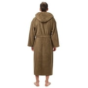 Men's Turkish Cotton Hooded Bathrobe Stone XXL