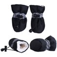 thumbnail image 1 of Luxsea 4 Pcs/lot Waterproof Dog Shoes with Cashmere Warm Inner, Anti-slip Shoes for Small Dog Rain Snow, 1 of 6