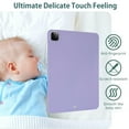 thumbnail image 2 of Dteck Case for iPad Air 11 Inch (2024)/iPad Air 5th 4th Generation 10.9 Inch, Skin-Friendly Durable Silicone Protective Cover,Slim and Protable,Purple, 2 of 8