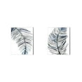 thumbnail image 1 of Great Art Now Blue Feathered Palm by Emma Scarvey 2 Piece Canvas Art Set Each 12"W x 15"H, 1 of 3