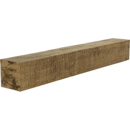 

Ekena Millwork 6 H x 8 D x 48 W Rough Cedar Faux Wood Fireplace Mantel Natural Golden Oak