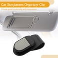 thumbnail image 3 of Clip para gafas de sol de coche Unique Bargains, soporte universal para gafas de sol en el parasol del coche, plástico negro 8x4cm 1 Pcs, 3 of 7
