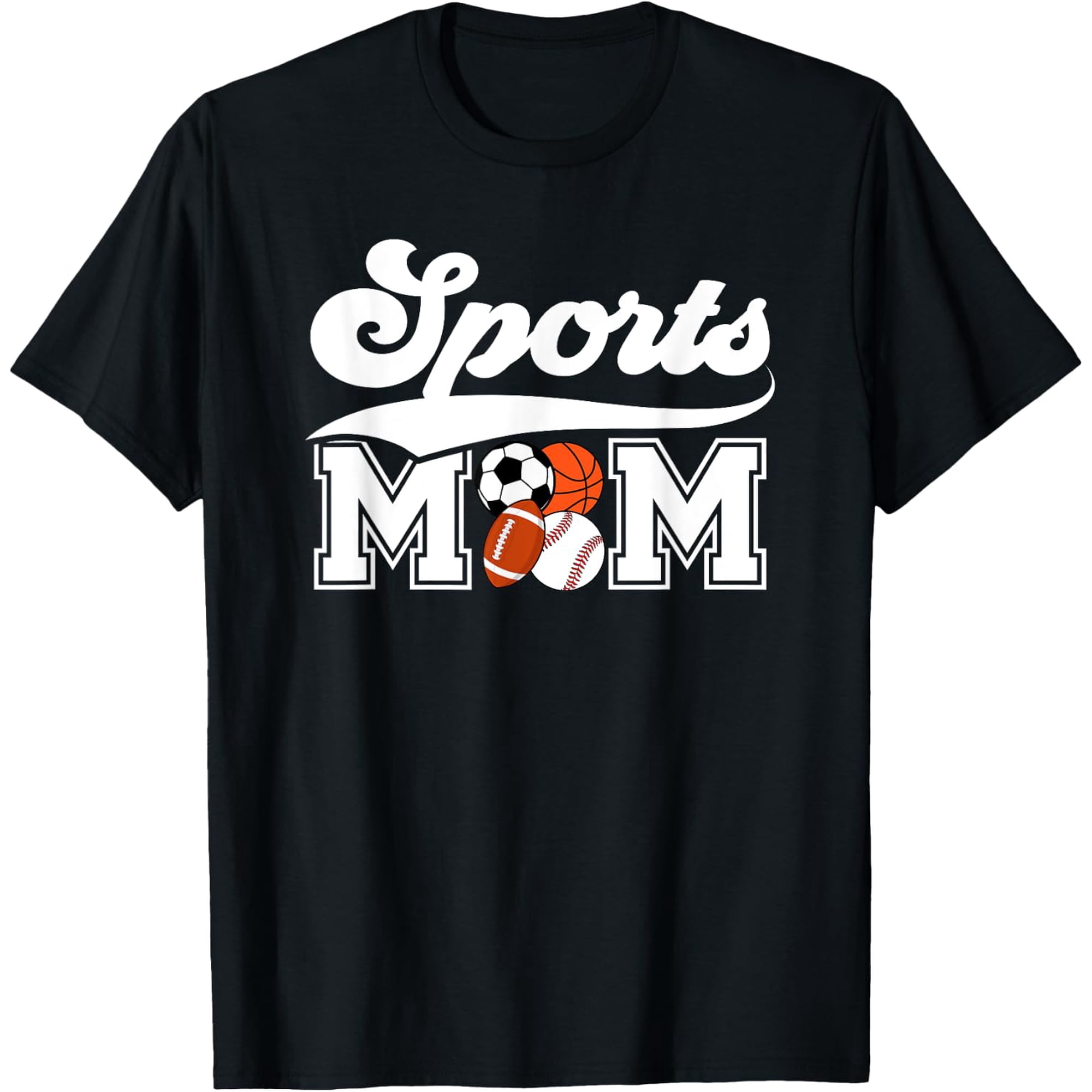 Sports Mom Sports Mama Sport Mom Sports Mother T-Shirt Size S-5XL