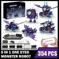 thumbnail image 7 of Remocguys 5in1 Monster Robot Building Set with Remote Control Compatible with Lego Robotics Stem Toys for Ages 8-13 Boys, 7 of 7