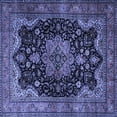 thumbnail image 1 of Ahgly Company Indoor Square Persian Blue Traditional Area Rugs, 3' Square, 1 of 4