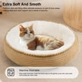 thumbnail image 4 of Pet Bed Love's Cabin Round Donut para gatos y perros pequeños, 20 pulgadas, 4 of 7