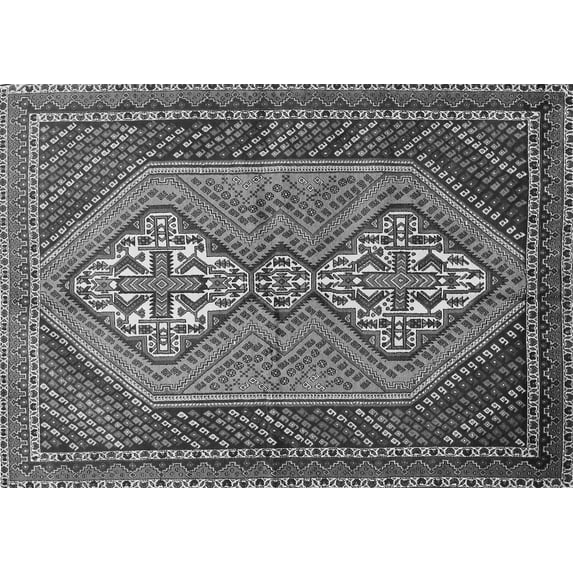 Ahgly Company Indoor Rectangle Persian Gray Traditional Area Rugs, 5' x 8'