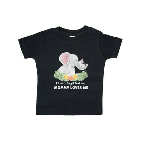 

Inktastic I ll Never Forget That my Mommy Loves Me Cute Elephants Gift Baby Boy or Baby Girl T-Shirt