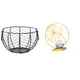 thumbnail image 1 of Cesta de huevos,Cesta multiusos para huevos,cesta tejida de alambre de hierro,Cesta de almacenamiento de alambre para huevos Cesta de almacenamiento portátil,Estatua de hoja,Estatua de hoja, 1 of 8