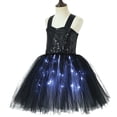 thumbnail image 5 of Shadoumai Toddler Girl Dresses Glow In The Dark Illuminating Tutu Dress For Girls Sparkling Party Wear, 5 of 8