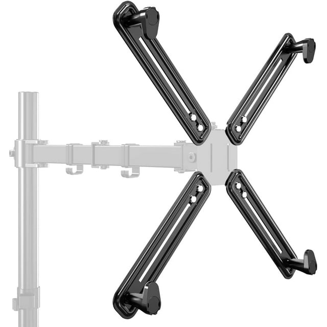 Support de Bureau Debout pour Moniteur d'Ordinateur LCD Simple, Support Surélevé pour Écran avec Rotation Pivotante à Hauteur Réglable et Base Vesa mm