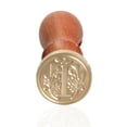 thumbnail image 4 of Cuadros Decorativos Sello de cera clásico inicial sello de cera alfabeto letra T Retro madera, 4 of 9