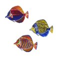 thumbnail image 1 of Next Innovations 101210101 8 x 6 Po Ange Poisson Métal Art Mural - 3 Pièces, 1 of 1