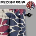 thumbnail image 5 of Kitchen Curtains 36 Inch Short - 3 Panel Set, Rod Pocket Window Curtain, Boho Floral Tribal Style, 100% Polyester for Farmhouse, Kitchen, Cafe, Bedroom, Easy Wash, 5 of 6