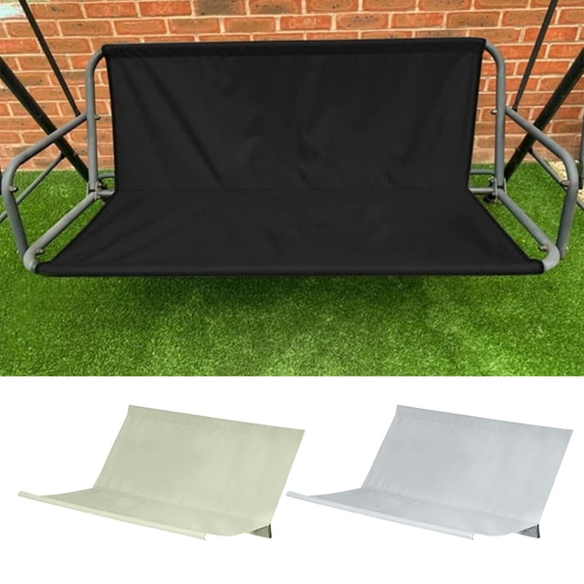 Xihbxyly Funda para Asiento de Silla de Exterior, Tela Gruesa 600D, Resistente a Manchas y Desgarros, Fácil Instalación, Protege Muebles de Patio, Repuesto Duradero, Negro/Gris/Beige, 3 Tamaños Dispo