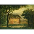 thumbnail image 2 of Edward Mitchell Bannister 24x19 Gold Ornate Framed and Double Matted Museum Art Print Titled - The Old Homestead, 2 of 4