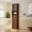 Brown-Glass Door, variant on Floor Cabinet, Asofer Bathroom Storage Cabinet with Adjustable Shelves and 4 Magnetic Doors, 43" Wooden Pantry Cabinet for Kitchen, Living Room, White