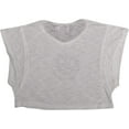 thumbnail image 2 of Purple Orchid - Little Girls Short Sleeve Cropped Top 29208-2T (White Smiley 2), 2 of 3