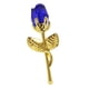 thumbnail image 4 of Rosa de cristal, regalo romántico para San Valentín, día de la madre, graduación. Oro Azul, 4 of 9
