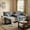 Gray, variant on AISWORD 2 Seater Loveseat Sofa, Comfy Small Couch, Modular Sectional Love Seat with Pillows for Bedroom, Apartment, Office, Small Spaces, Black