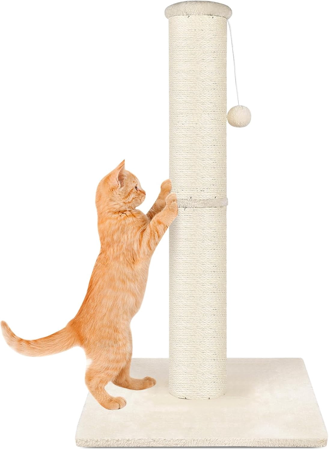 Poteau à Griffer pour Chat 34 Pouces, Poteau à Griffer en Sisal Naturel — free download