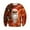 Orange, variant on Men's Christmas Themed Short Sleeve Crewneck Sweatshirt Casual Round Neck T-Shirt Festive Holiday Apparel