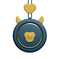 thumbnail image 3 of Portable Mini Neck Fan Hand Free Hanging USB Cartoon Fan for Sports Home Office, 3 of 7