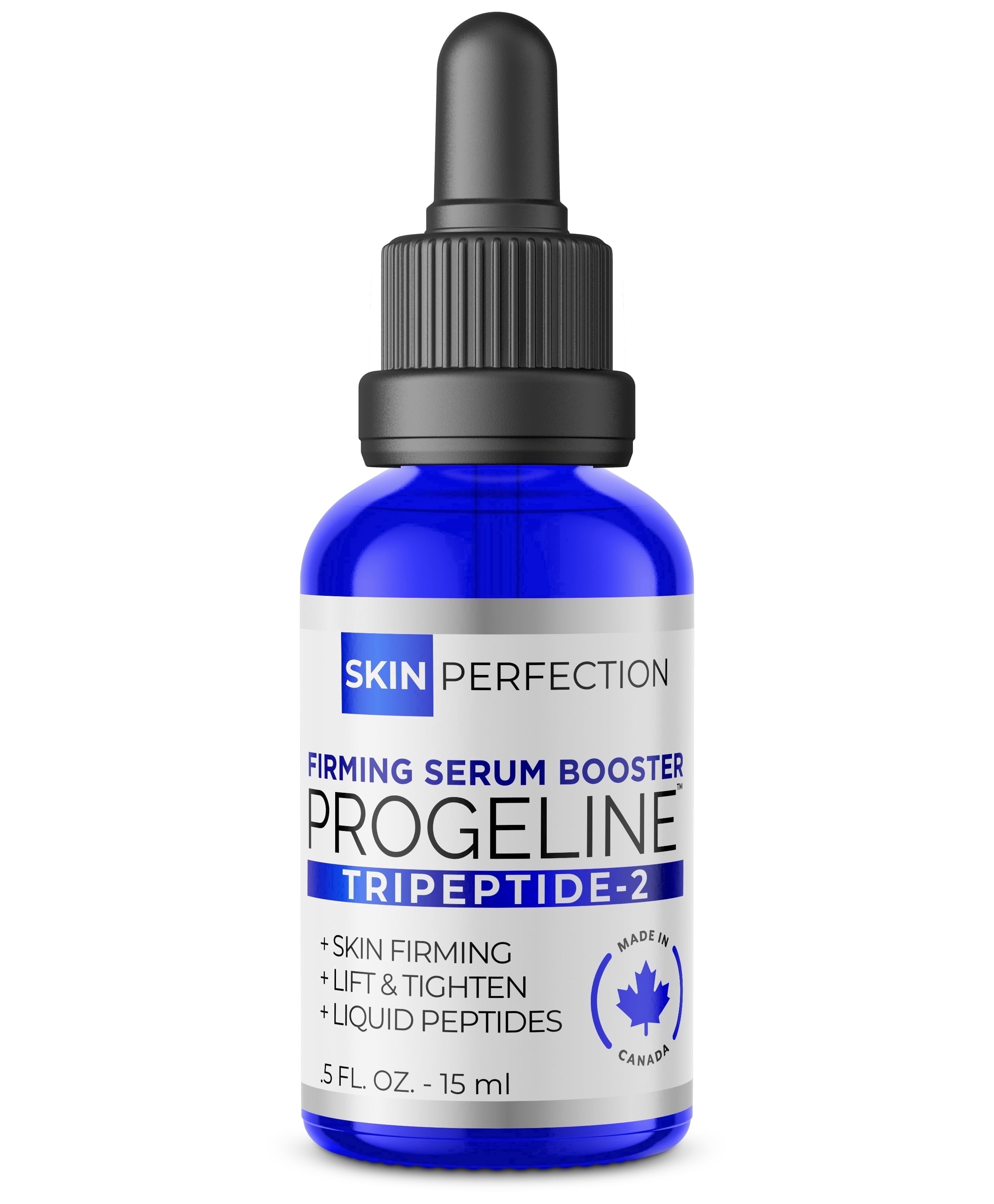 Skin Perfection GHK-Cu Copper Peptide Serum Booster, 1 Percent Blue Liquid  For Face, Neck, Body, Hair, And Scalp, 0.5 oz