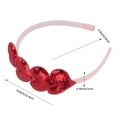 All Hair Types Children's Headband Small Peach Heart Buckle Retro Sweet