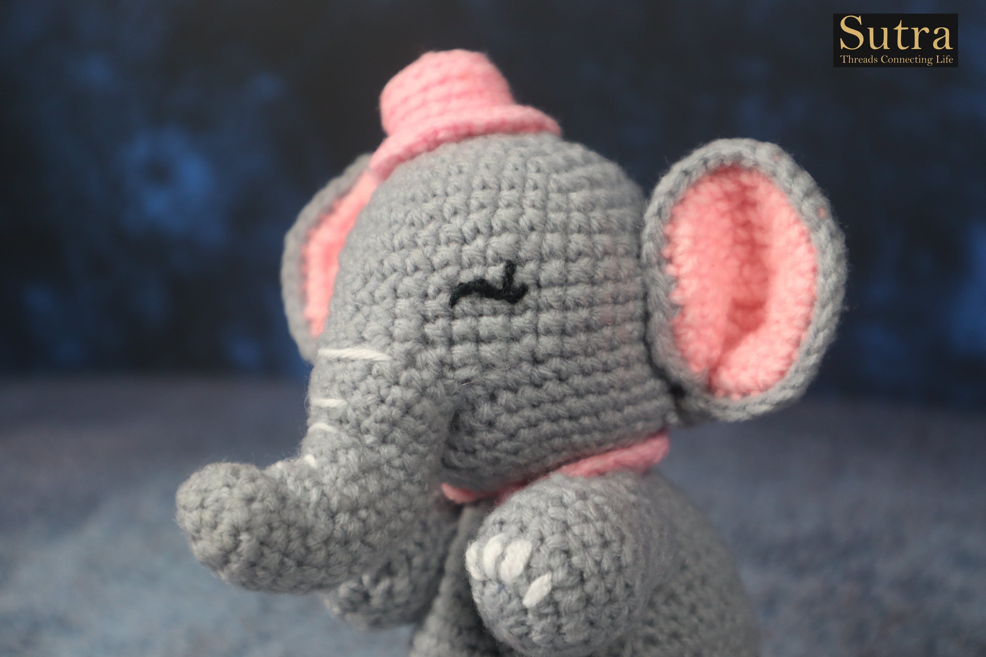 Cute Handmade Crochet Elephant Toy, ,baby Gift, Newborn Gift, Gift For Kid, Custom Color