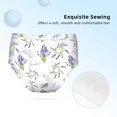thumbnail image 2 of Pofeuu Lavender Flowers Print Soft Cotton Underwear Girls'Briefs Soft Undies, 2 of 7