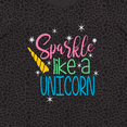 thumbnail image 4 of Inktastic Sparkle Like a Unicorn Women's Plus Size T-Shirt, 4 of 5