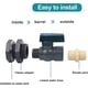 thumbnail image 4 of Connector PVC Water Tanks 3/4 Inch PVC Rain Barrel Faucet with Bulkhead Fitting and Hose Adapter, 4 of 5