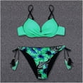 thumbnail image 2 of Traje de baño dividido de bikini sin espalda estampado con aro cómodo para mujer con almohadilla en el pecho OAVQHLG3B Store lin121212, 2 of 4