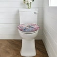 thumbnail image 2 of SEANATIVE Cherry Blossom Oval Toilet Seat Cover Hummingbird Elongated Toilet Lid Covers Decorations Easy to Install Toilet Seat Lid Cover Toilet Seat Protector Cover, 2 of 6
