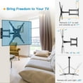 thumbnail image 5 of Full Motion TV Wall Mount Bracket Articulating Arms Swivels Tilt Bracket for 13-55 inch Flat Curved TVs, Max 400x400mm ,Holds up to 66lbs, 5 of 6