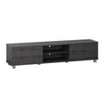 thumbnail image 5 of CorLiving Hollywood Modern Dark Gray Engineered Wood TV Stand with Cabinets for Most TVs up to 85" – Entertainment Center & Media Console Cabinet – Contemporary TV Stand for Living Room, 5 of 14