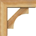 thumbnail image 3 of Ekena Millwork 6"W x 20"D x 20"H Westlake Block Rough Sawn Bracket w/ Offset Brace, Western Red Cedar, 3 of 25